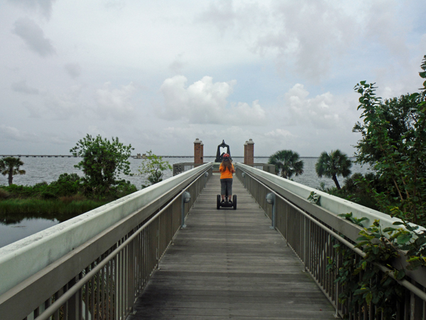 boardwalk to The Hawkshaw Lagoon Memorial Park